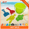 Bright color plastic sand beach toy set for kids